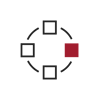 RedBlack Order Management icon - red+black