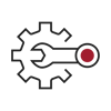 RedBlack Outsourced Services icon - red+black