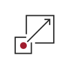 RedBlack Scalability icon - red+black